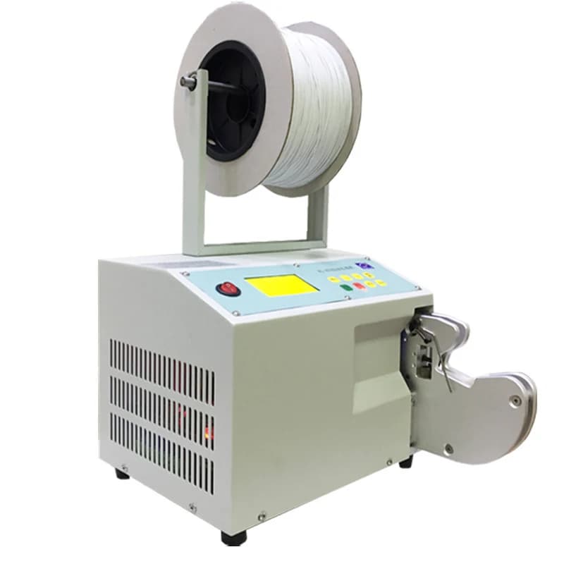Semi-automatic USB data cable binding machine PE cable tie magic tape wire binding machine efficient automatic wire binding mach