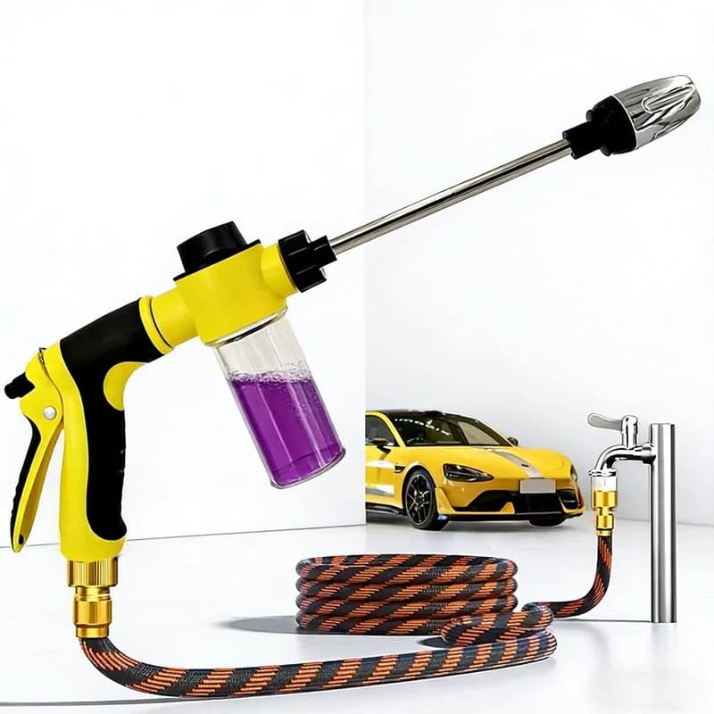 High Pressure Car Wash Foam Bottle, Car Wash Water Sprayer, Durable Plastic Car Care Standard Line, Garden Watering & Plant
