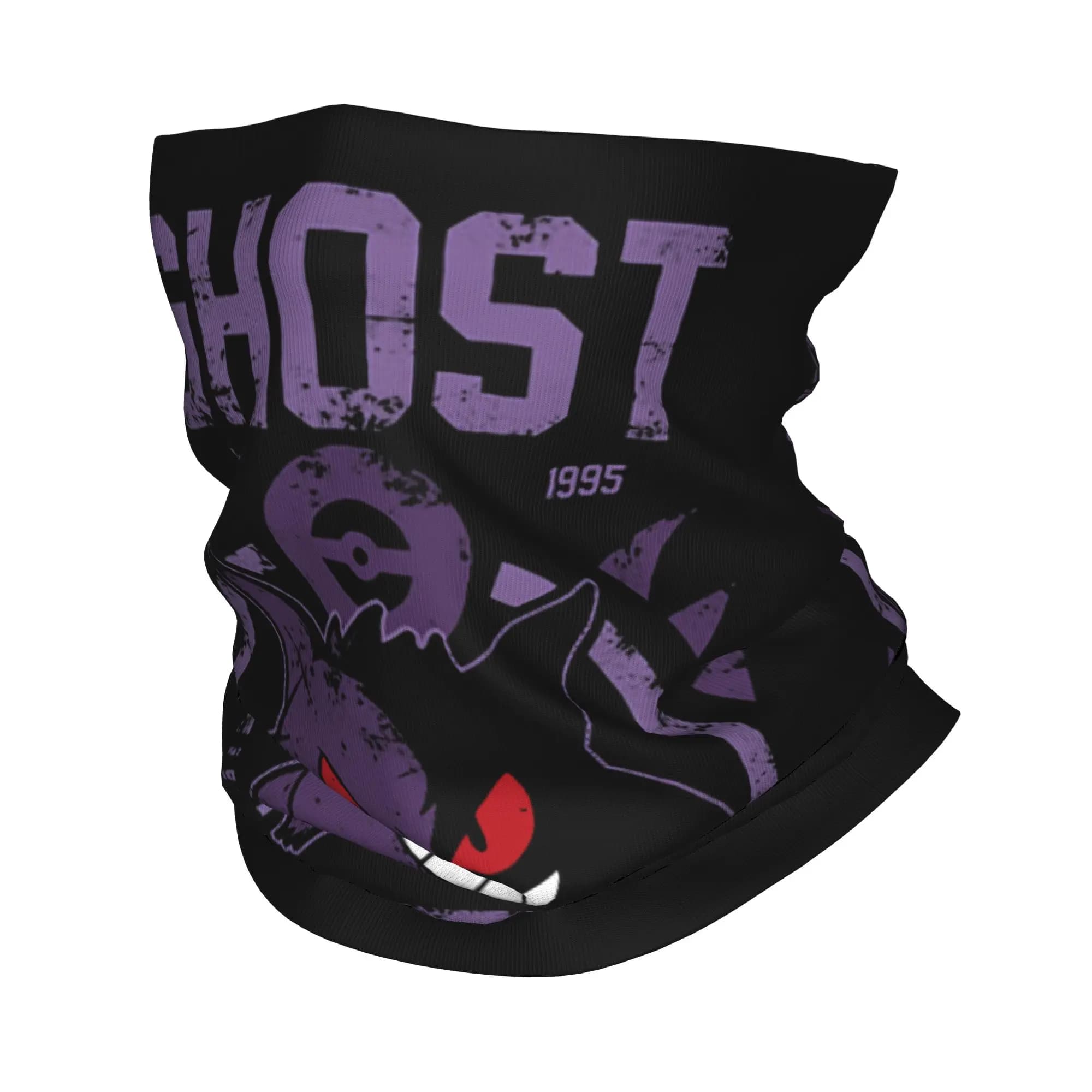 Bandana Ghost Academy con Stampa Gengar Kaiju, Stile Giapponese Poke-Mon, Sciarpa Magica Calda, Balaclava per Uomo e Donna