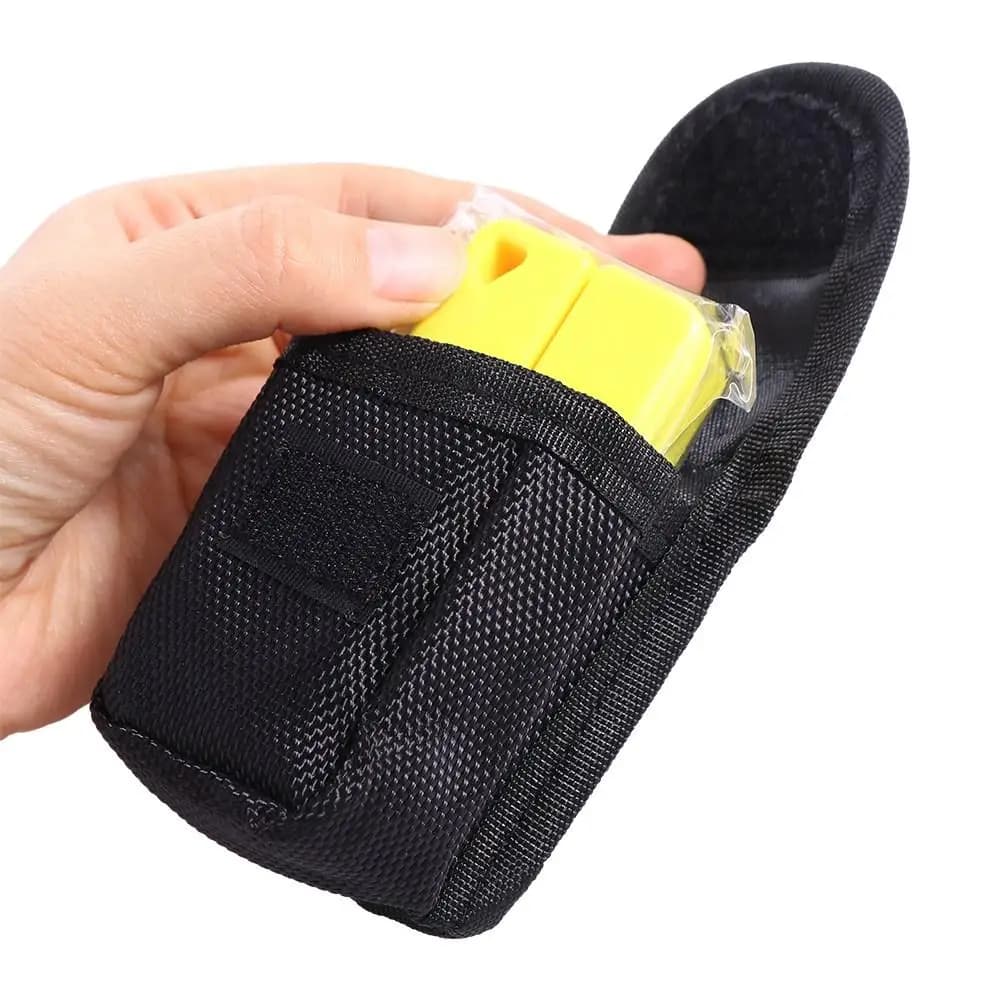Borsa da cintura per ossimetro, custodia multifunzionale per ossimetro, borsa porta monete, custodia protettiva nera piccola per pulsossimetro, borsa da trasporto per uomo e donna
