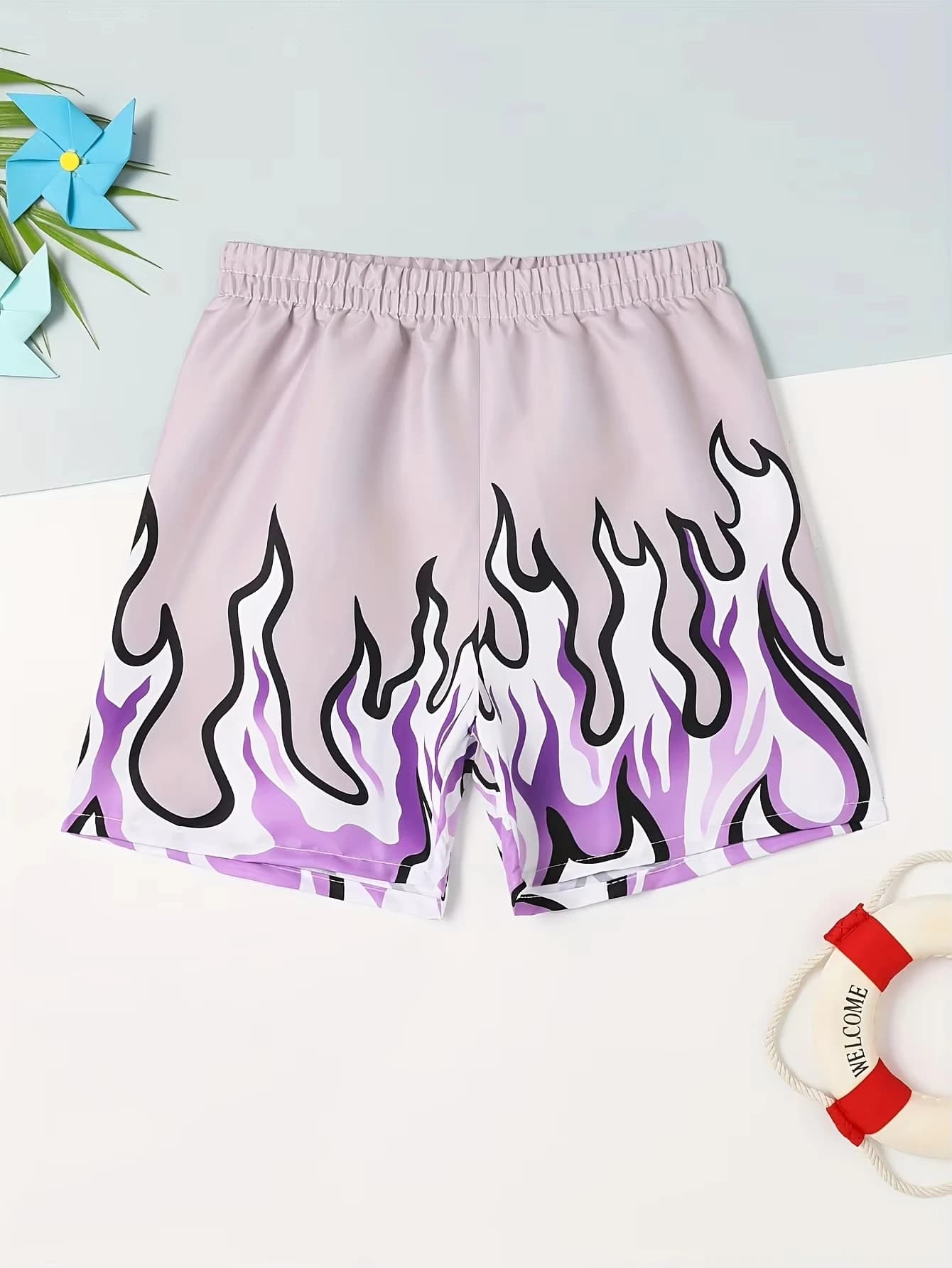 2026 Y2K New Arrival Men Flame Beach Shorts Fashion Bestseller Suitable for Daily and Training Wear
