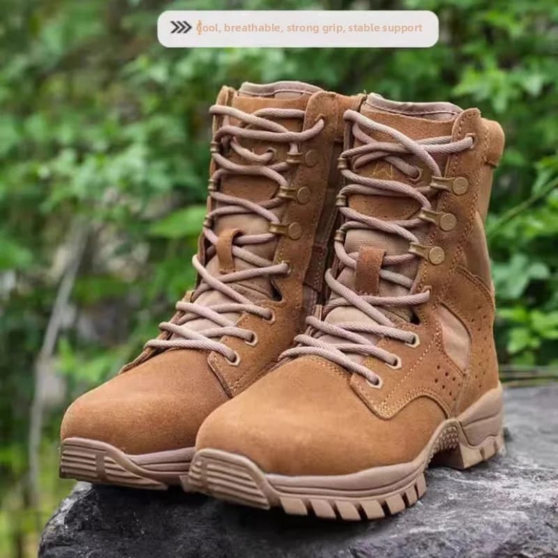 Stivali Tattici per Uomo e Donna, Resistenti alle Forature e Impermeabili, Scarpe da Lavoro in Pelle per Esterni, Stivali di Sicurezza, Scarpe Sportive Invernali da Escursionismo