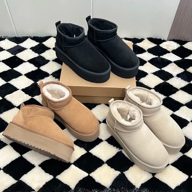 2026 nuove donne stivali da neve invernali fondo spesso pelliccia tomaia moda caldo e confortevole scarpe casual taglie 35-43