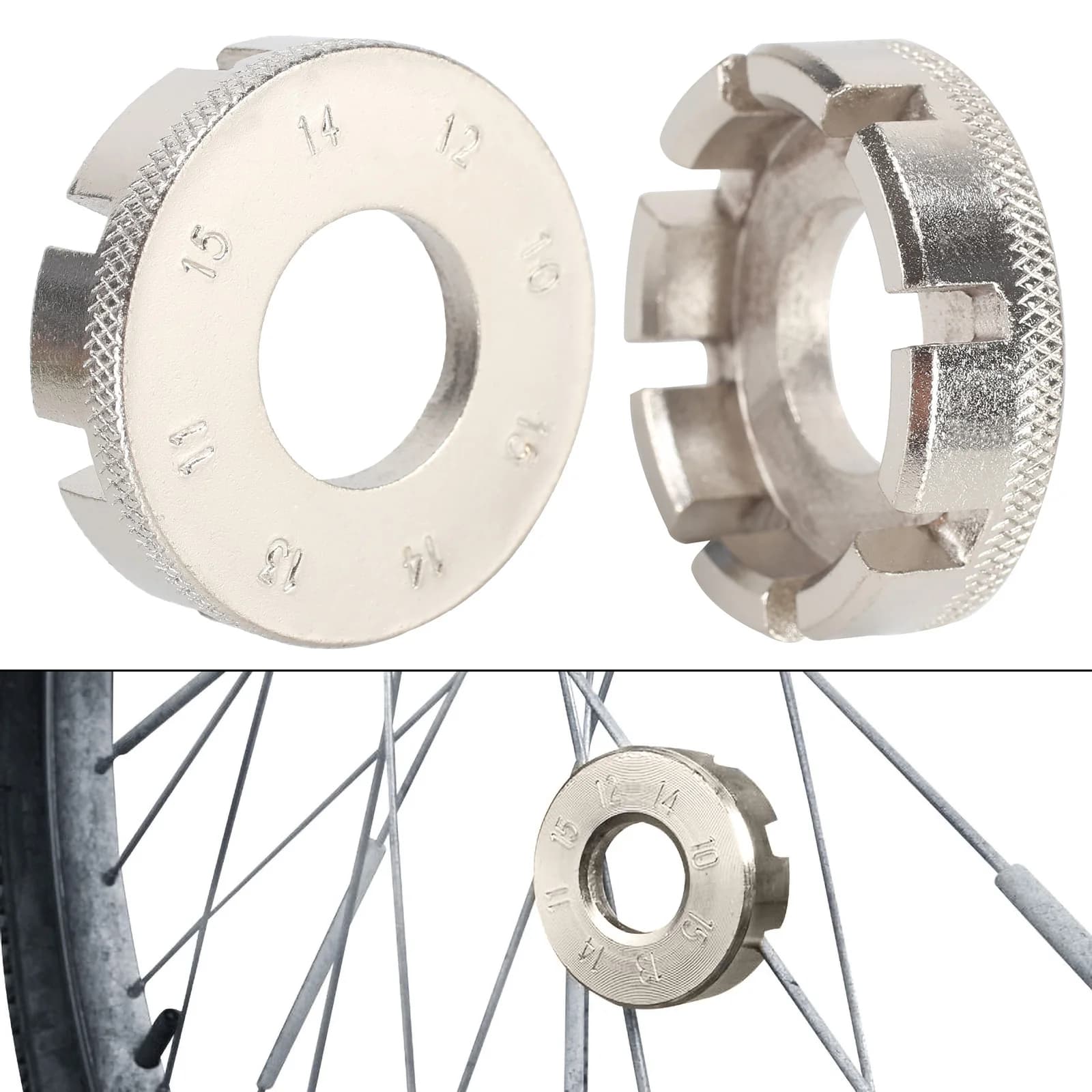 1PC strumenti chiave per raggi per bicicletta raggi per bici da strada chiave strumenti per ciclismo ruote in acciaio strumento MTB rimozione riparazione biciclette accessori bici