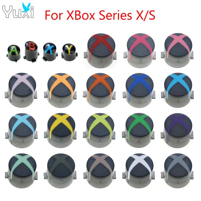 YuXi Sostituzione ABXY Pulsanti Chiave Per Xbox Serie XS Controller Wireless Interruttore di Alimentazione Pulsante Tasto di Avvio