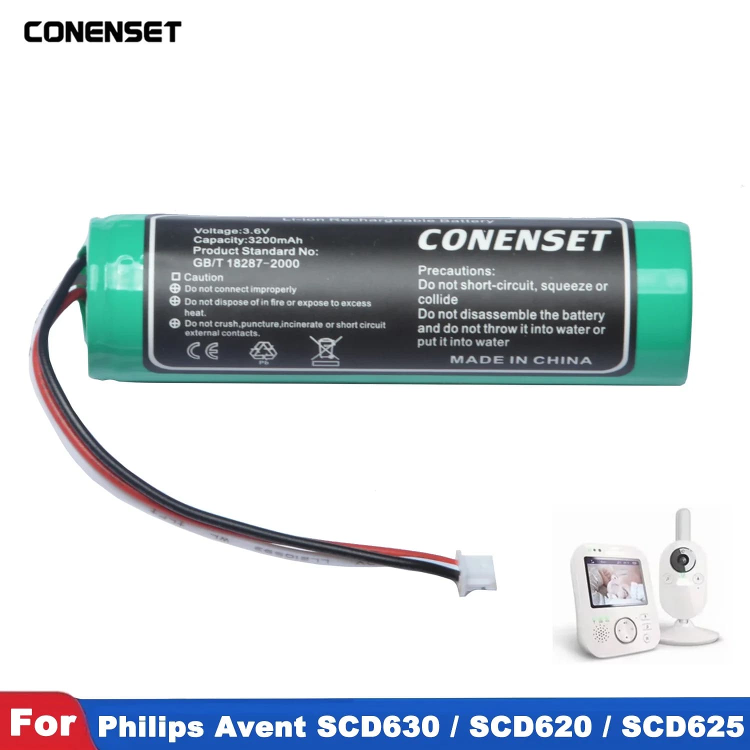 3.7V NTA3460-4 Batteria Per Philips Avent SCD630 SCD620 SCD625 SCD833 SCD843 Baby Monitor Per YAMAHA NX-P100 Altoparlante YBP-L01