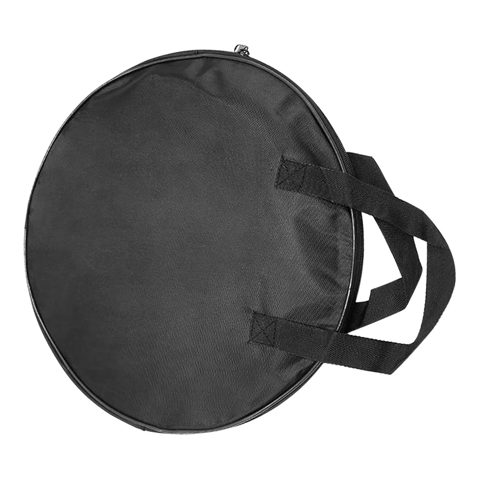 Borsa per Drum Pad Silenziosa Impermeabile in Tessuto Oxford Nero da 12 Pollici con Maniglia per il Trasporto, Custodia Portatile per Batteria, Protezione Hardware, Custodia per Piatti