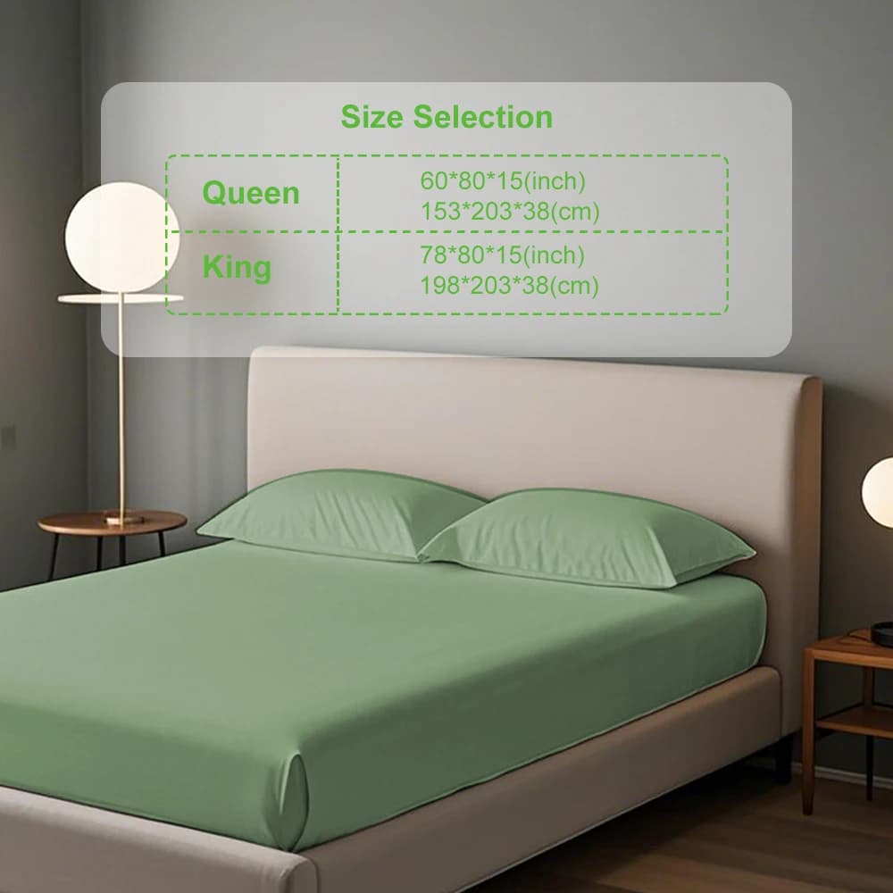 Grounding bed sheet King, 95% organic cotton+5% pure silver fiber, deep pocket floor bed sheet for pain relief - used for health