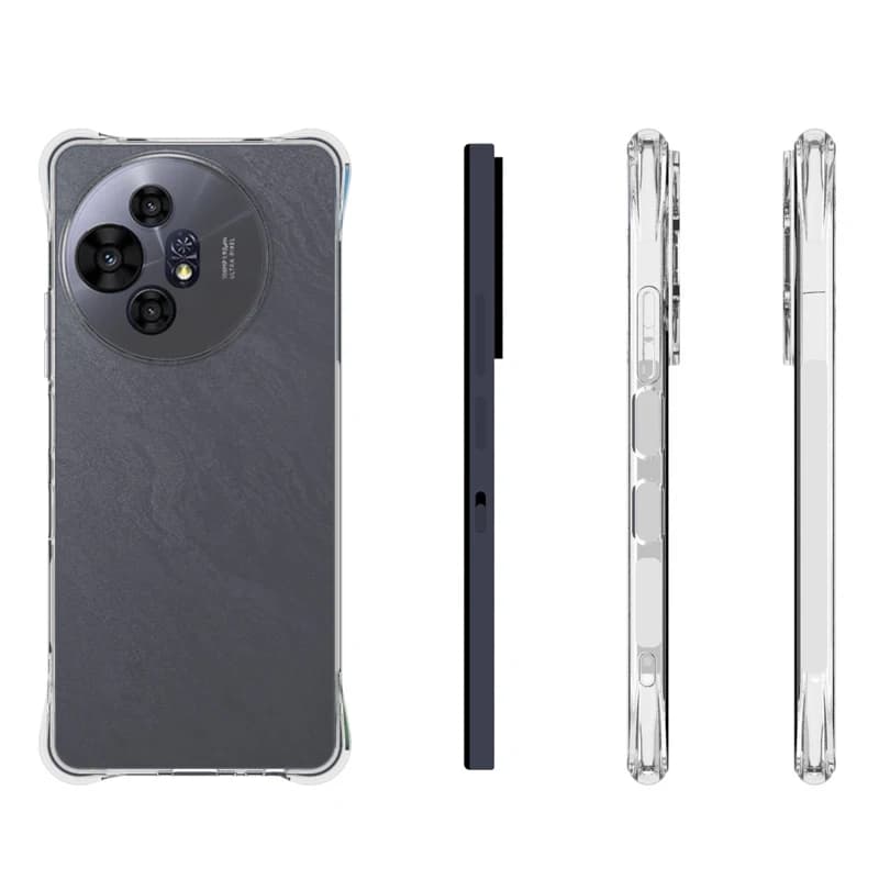 TCL 50 Pro Nxtpaper 5G Custodia Airbag Custodia morbida in silicone trasparente TPU Cover posteriore opaca per TCL 50 Nxtpaper 5G Borse per telefono antiurto