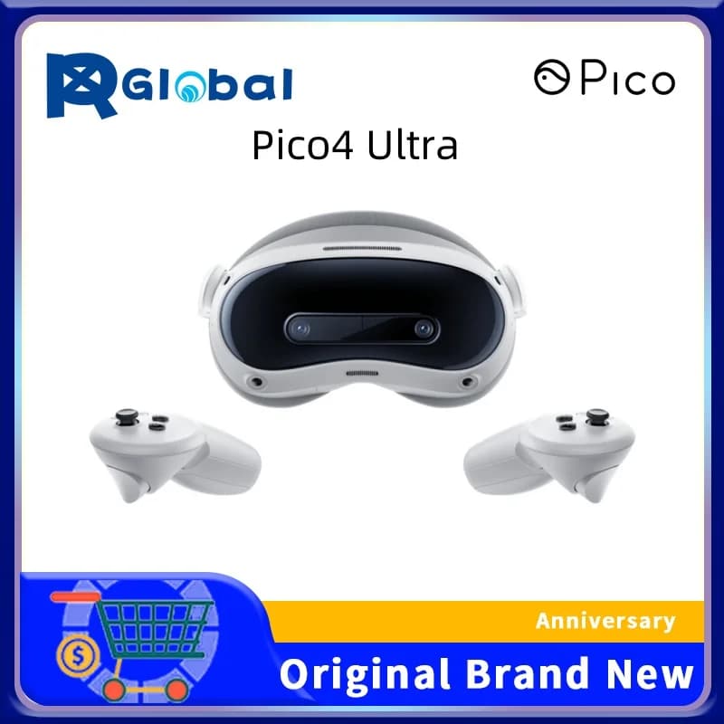 PICO 4 Ultra VR, 3D smart, panoramic, games, screen fusion, all-in-one cinema viewing device MR headset