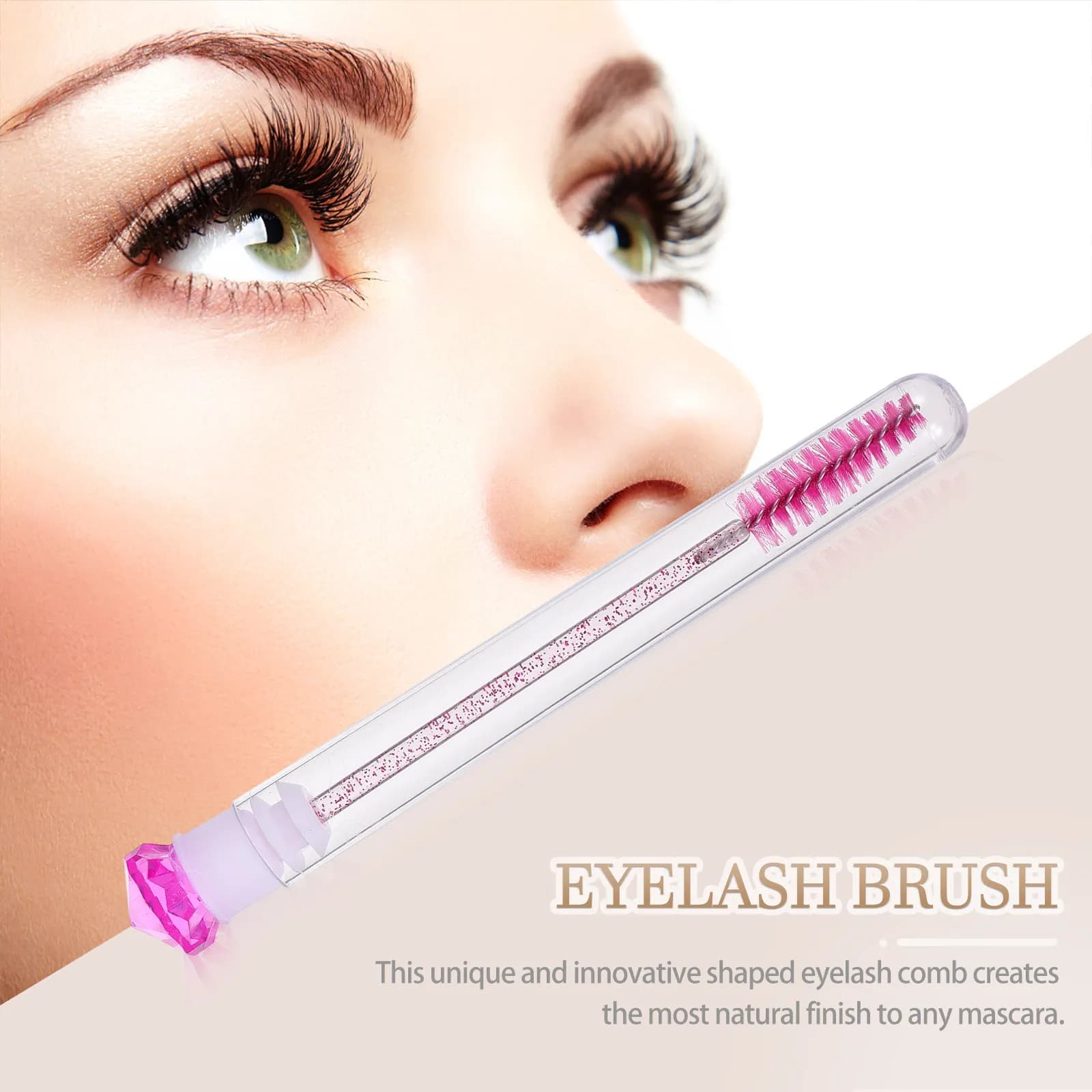 Set di 8 Pennelli per Ciglia Professionali, Applicatori per Mascara con Tubetti, Strumenti per Trucco e Applicazione Ciglia