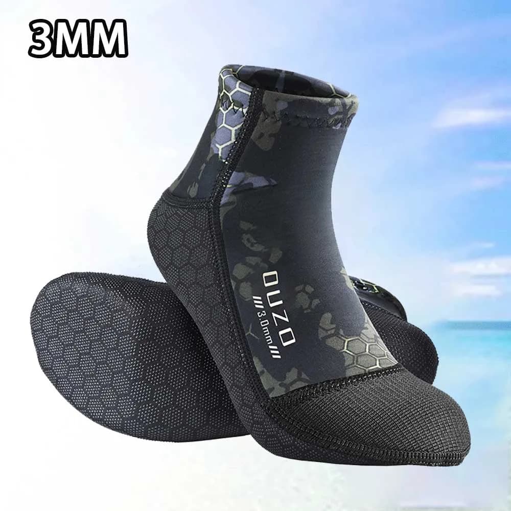 3mm Neoprene Socks, Non-slip Socks for Underwater Mute, Beach Boots, Mute Shoes, Snorkeling Socks, Diving and Surfing