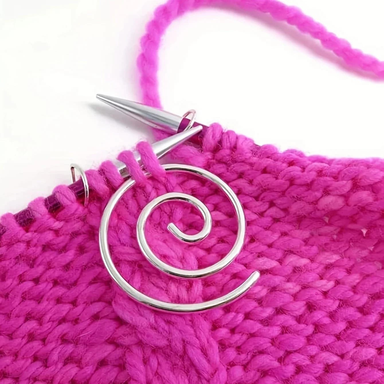 1pc/3pcs/5pcs-Ago da maglia a spirale Elementi di fissaggio di sicurezza Ago da maglia Per uso domestico Ago da maglia in acciaio inossidabile Strumento per cucire a mano