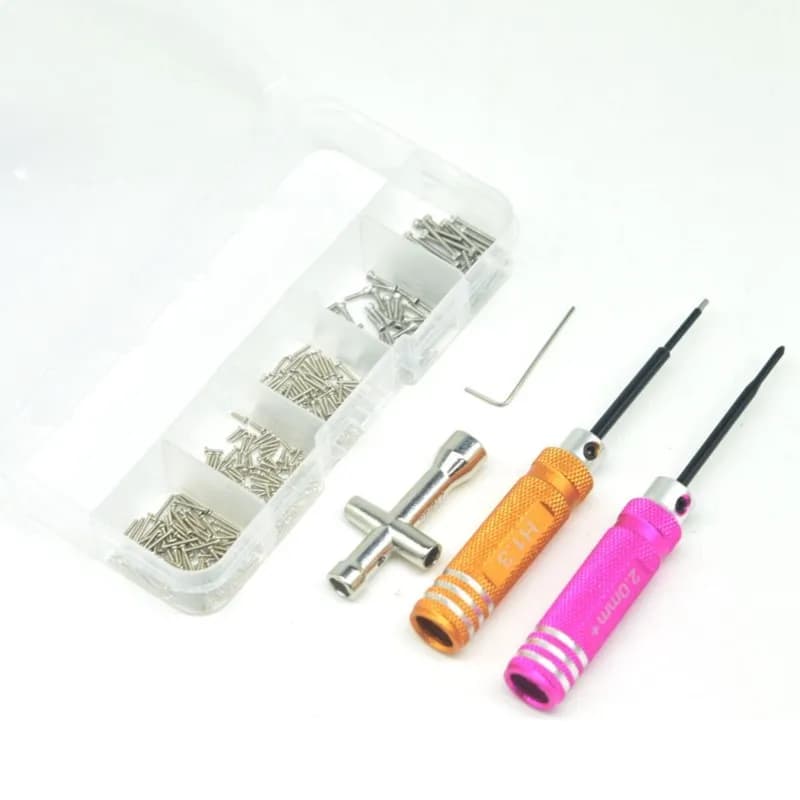 192-piece industrial tool set for SCX30 - Non-electric car model kit in scale 1/30