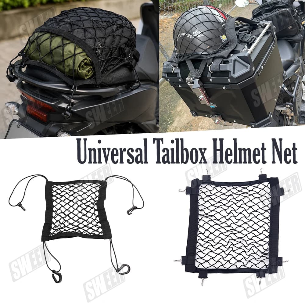 Rete universale per casco da moto/retina portaoggetti per moto, adatta per riporre il casco