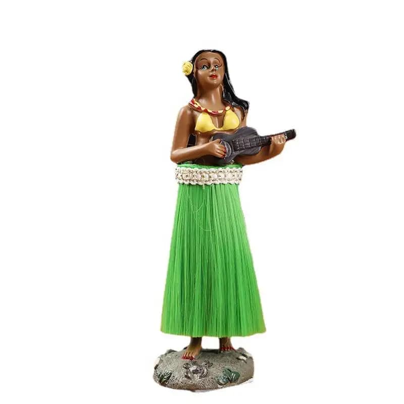 Hula Girl with Ukulele Shake Body Dolls cruscotto accessori per la decorazione dell'auto Auto Shaking Body Toy per Automoibles Car-styling