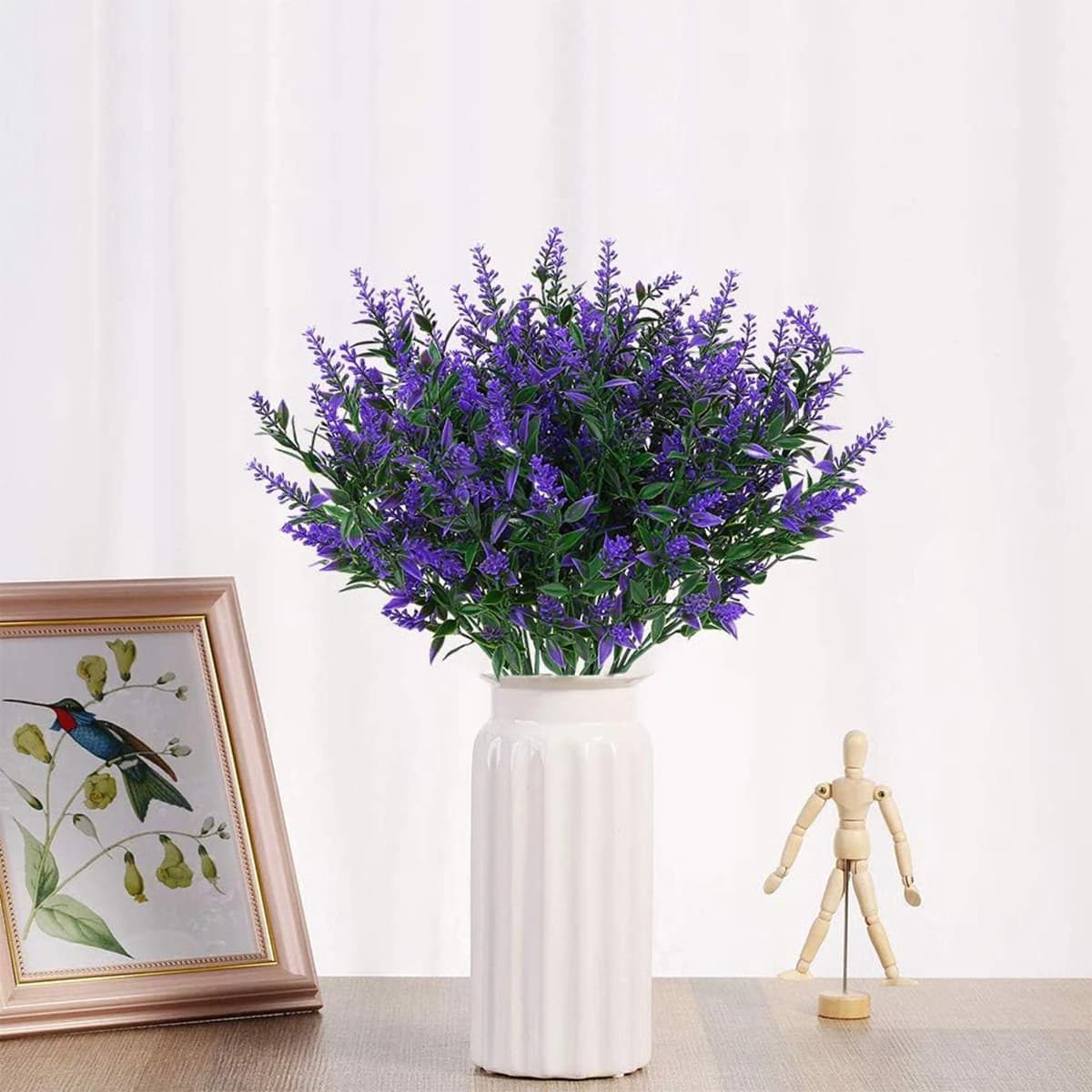 Cheap Artificial Plastic Flowers, Faux Lavender, Fine Plants for Wedding Decorations, Home, Garden, DIY, Photography, Scene Object, Gift, Outer