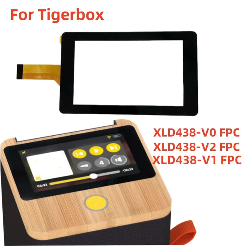 4.3 "Per Tigermedia Tigerbox Touch Screen Digitizer Touch Pannello di Vetro XLD438-V0 FPC XLD438-V2 XLD438-V1 FPC Parti di Ricambio