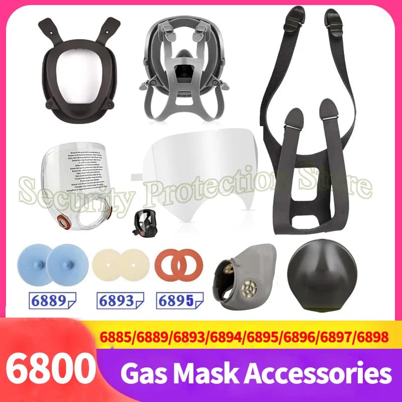 6800 Accessori per respiratori riutilizzabili per oculare completo Guarnizione in silicone ANSI Z87.1-2010 6885/6893/6895/6894/6897/6898