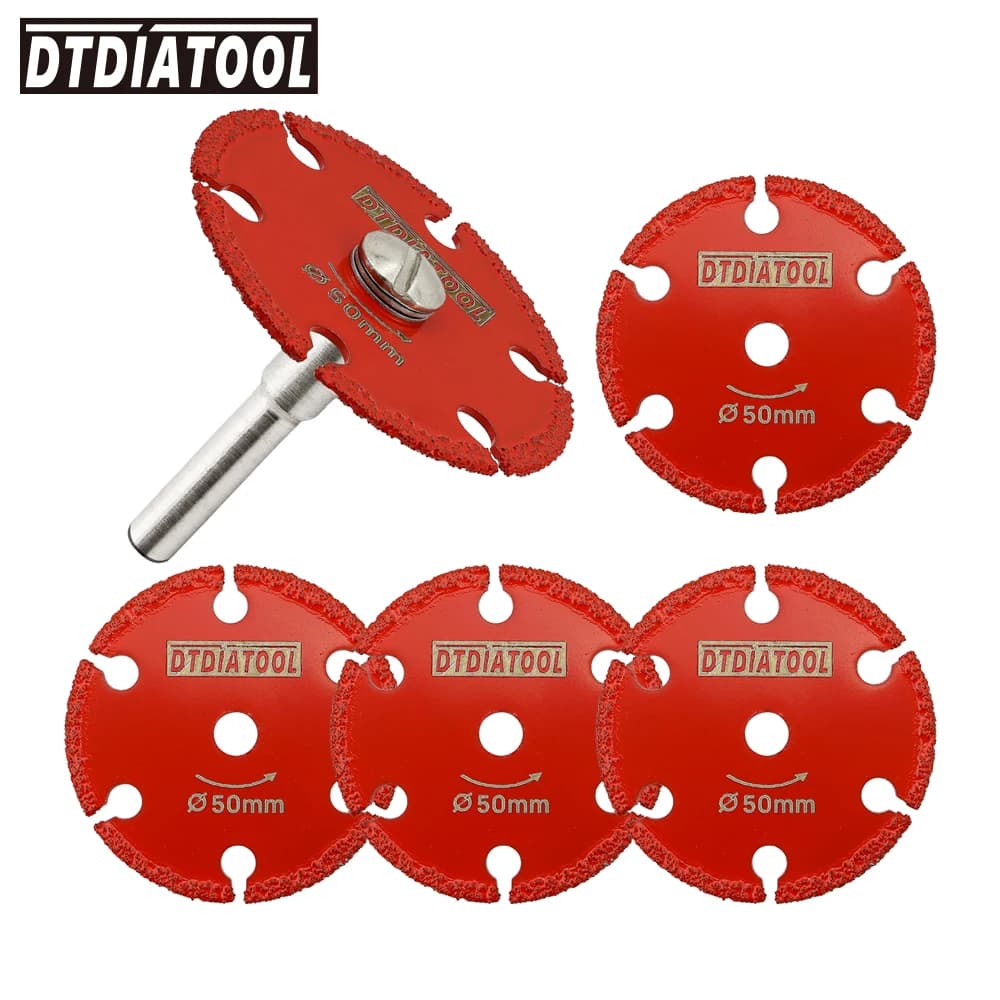 Set di dischi diamantati DT-DIATOOL 30/40/50mm, lama per sega in ferro con gambo rimovibile, utensile manuale per taglio di acciaio, metallo, tubi in ferro e piastre con chiodi