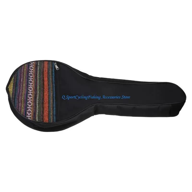 Borsa per banjo da 25 pollici a 4 corde Borsa per ukulele stile etnico per custodia Zaino in cotone Accessorio per strumenti