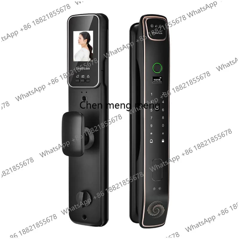 Serratura con impronta digitale, antifurto per uso domestico, riconoscimento facciale automatico, serratura intelligente, serratura con password, porta d'ingresso