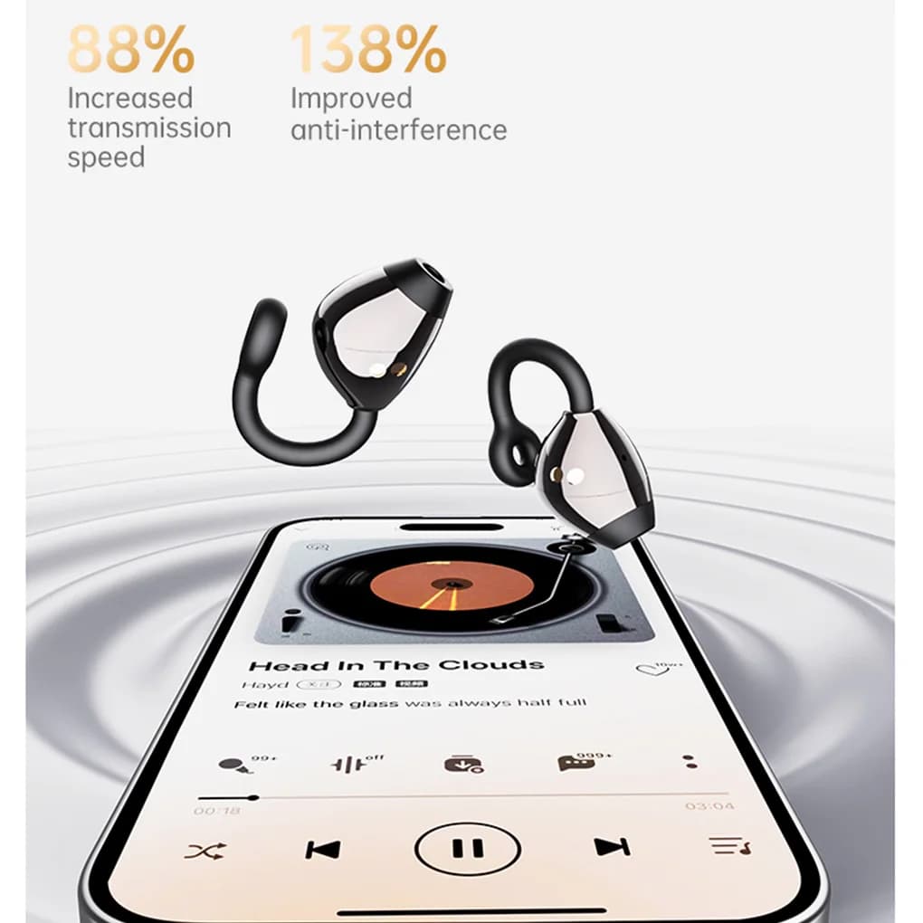 JM47 Auricolare Bluetooth 6.0 Cuffie wireless sportive con cancellazione del rumore Auricolari Dopamine Colors