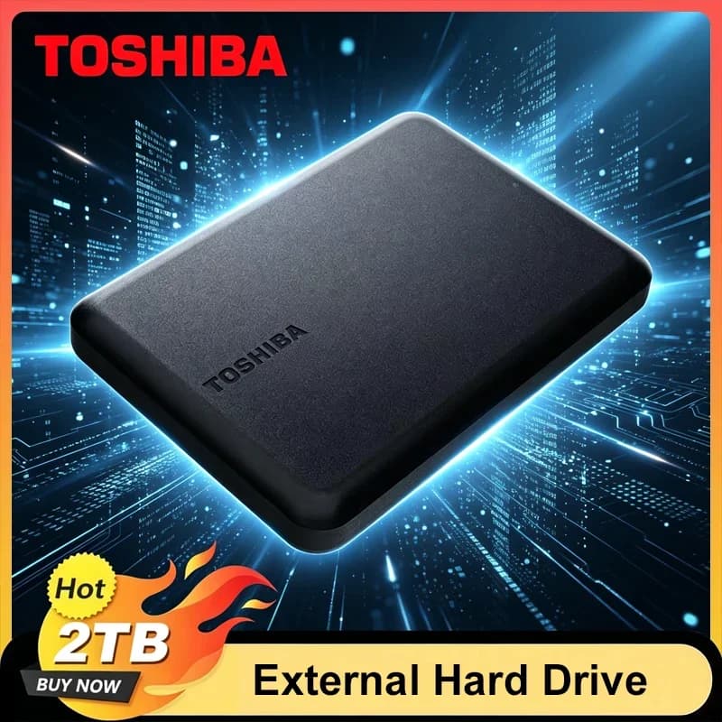 Hard Disk Esterno Portatile Toshiba A5 2TB USB3.2 Leggero PHDD per Tablet PS5 Notebook Computer Desktop