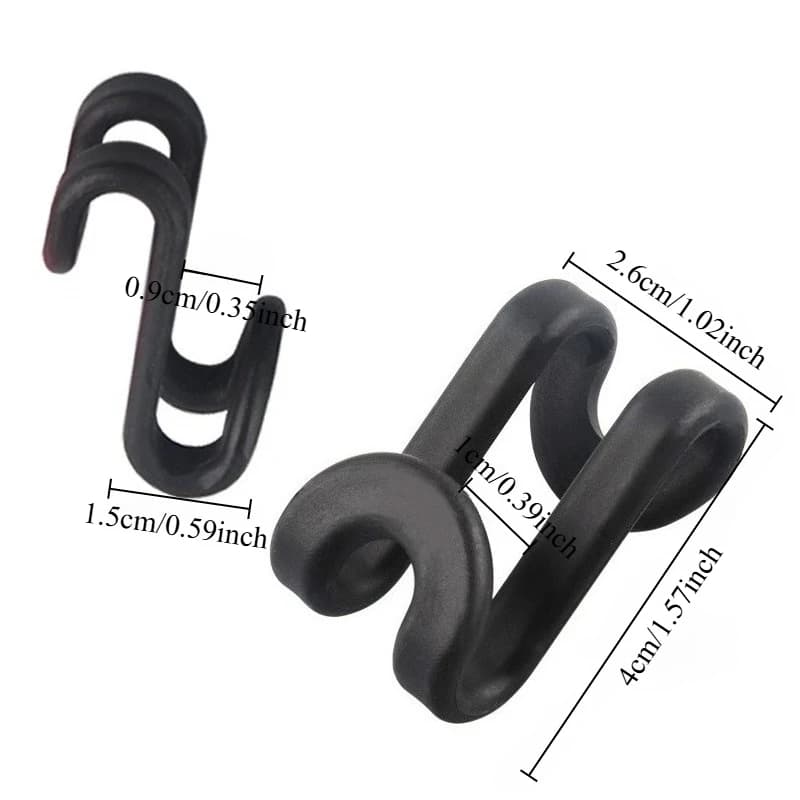 10 pieces hooks for clothes organizer hooks for clothes connectors hook velvet hook to extend hangers for velvet dresses