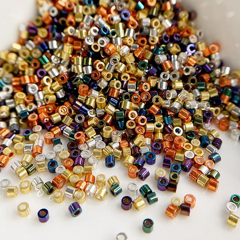 New DB Beads 1.3x1.6mm 1000pcs 11/0 Metallic Bronze Color Japanese Loose Glass Beads for Jewelry Making DIY Sewing Accessory