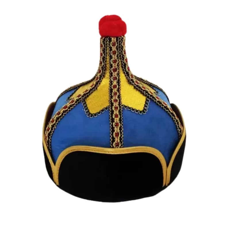 China Mongolian Men's Hat, New Adult Mongolian Headdress, Theater Performance Accessories