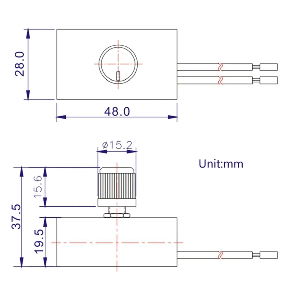 TCE Desk Lamp Dimmer Rotary Replacement 240VAC 300W Stepless Dimming Rotary on/Off Universal Lamp Dimmer Switch