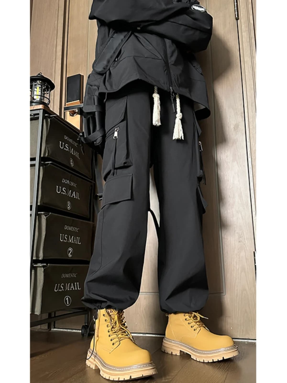 Pantaloni Casual da Uomo Primaverili e Autunnali, Impermeabili, Stile Street Fashion, Durevoli, a Gamba Dritta, per Escursionismo e Lavoro