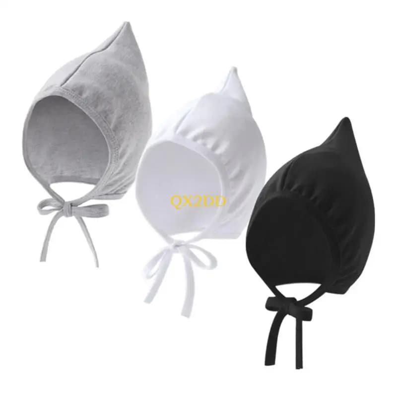 QX2D Cappello per bambini Calmi e alla Caponi fetali Fetale Connet con cinturino per il mento Porgoso per l'autunno