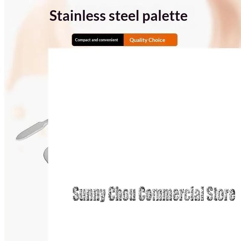 Palette per il trucco per l'applicazione di fondotinta, rossetto, ombretto, palette miscelatrice, pennelli cosmetici con spatola, strumenti di bellezza, nail art