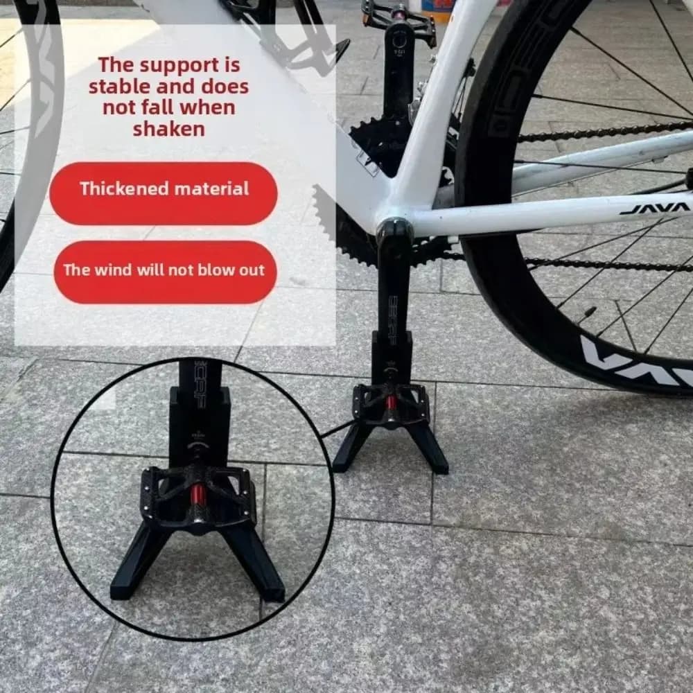 Supporto Bici Durevole e Stabile, Cavalletto Posteriore Leggero per Biciclette, Rastrelliera di Parcheggio per Bici