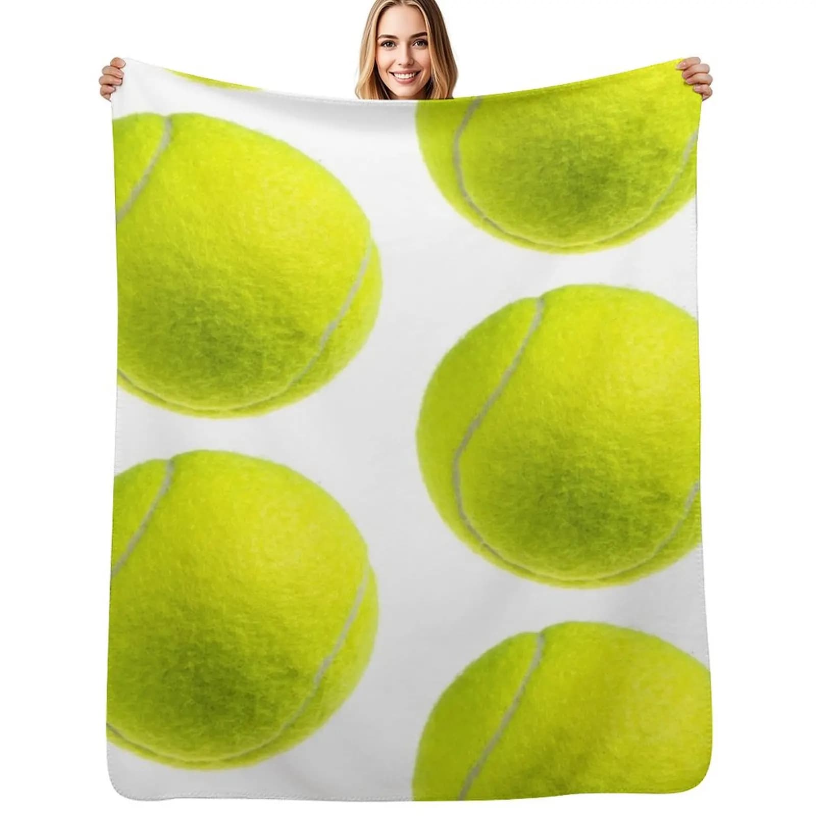 Just tennis ball Throw Blanket Winter beds Decorative Beds warm for winter Hair Camping Soft Plush Plaid Blankets