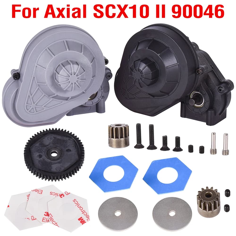Set completo di ingranaggi di trasmissione del cambio per 1/10 RC Crawler Car Axial SCX10 SCX10 II 90046 Aggiornamenti Parte 3.17mm Albero motore