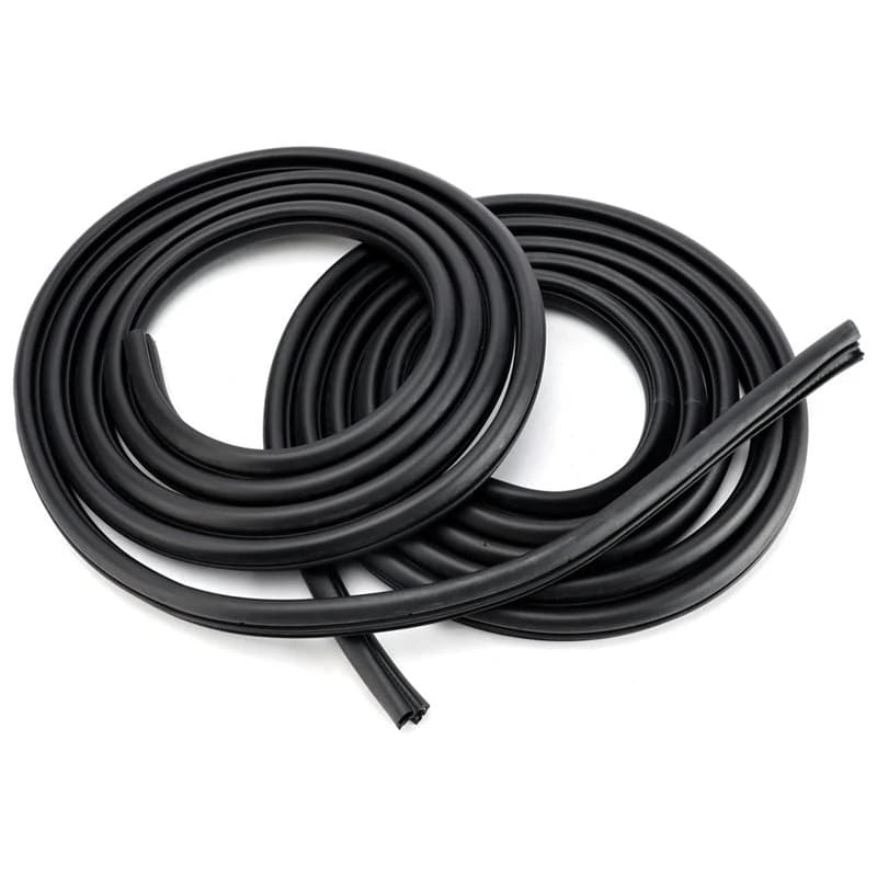 For car-For Hummer H2 2003-2009 2Pcs Front/Rear Door Rubber Weatherstrip Seal Parts 25910529, 25977404, 15131022, 15184345,