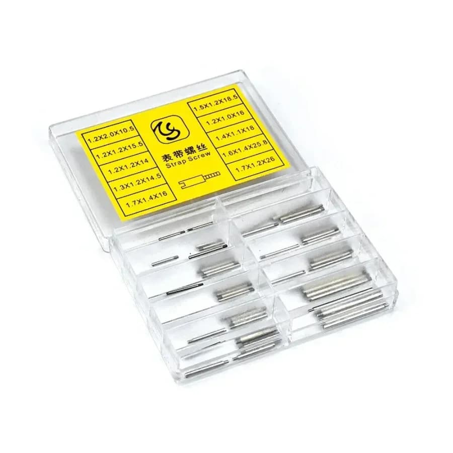viti per cinturini per orologi viti per cinturini 10 dimensioni viti per orologi tutto in acciaio filettatura per asta connettore per cinturino per riparazione cinturino in acciaio