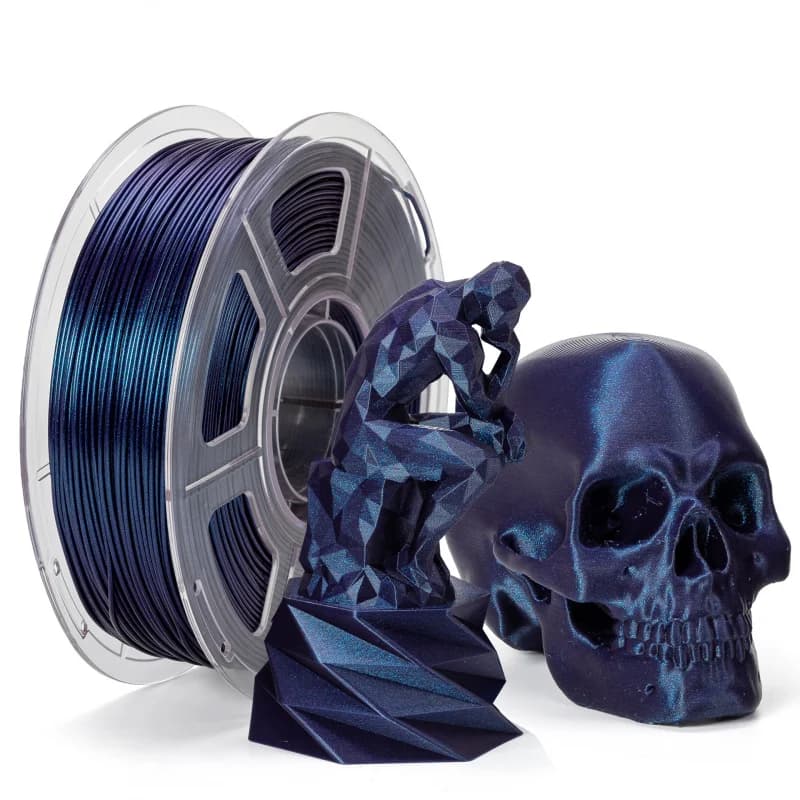 Chameleon PLA 3D Printer Filament, Shimmer Sparkle Color Changing Material, 1KG Spool