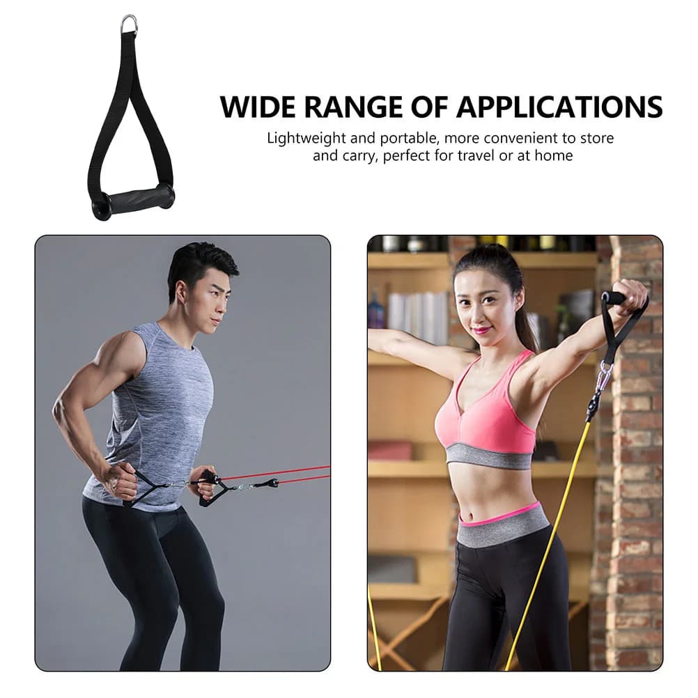 Fitness Handle Ergonomic Non-slip Handle for Resistance Bands Home Gym Training Accessories Durable Exercise Handle Sports Band