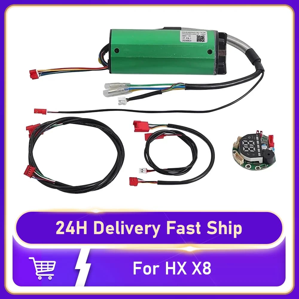 Kit Controller Motore 48V 15A con Cavo Dati per Scooter Elettrico HX X8 - Pannello di Controllo Centrale e Display