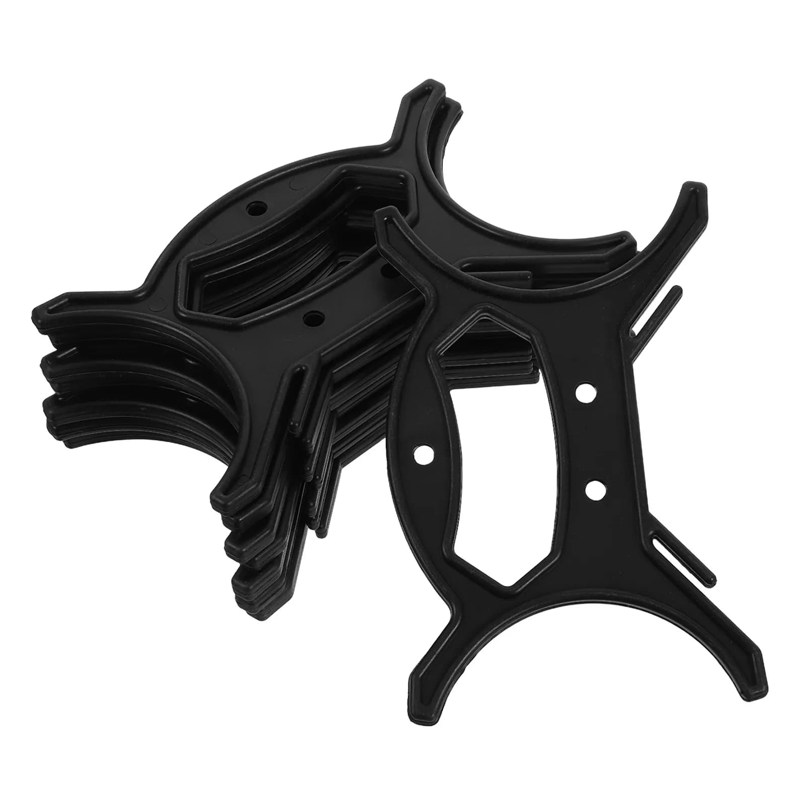 Avvolgicavo resistente da 8 pezzi con manico in plastica nera per luci di Natale, cavi, organizer per cavi di prolunga