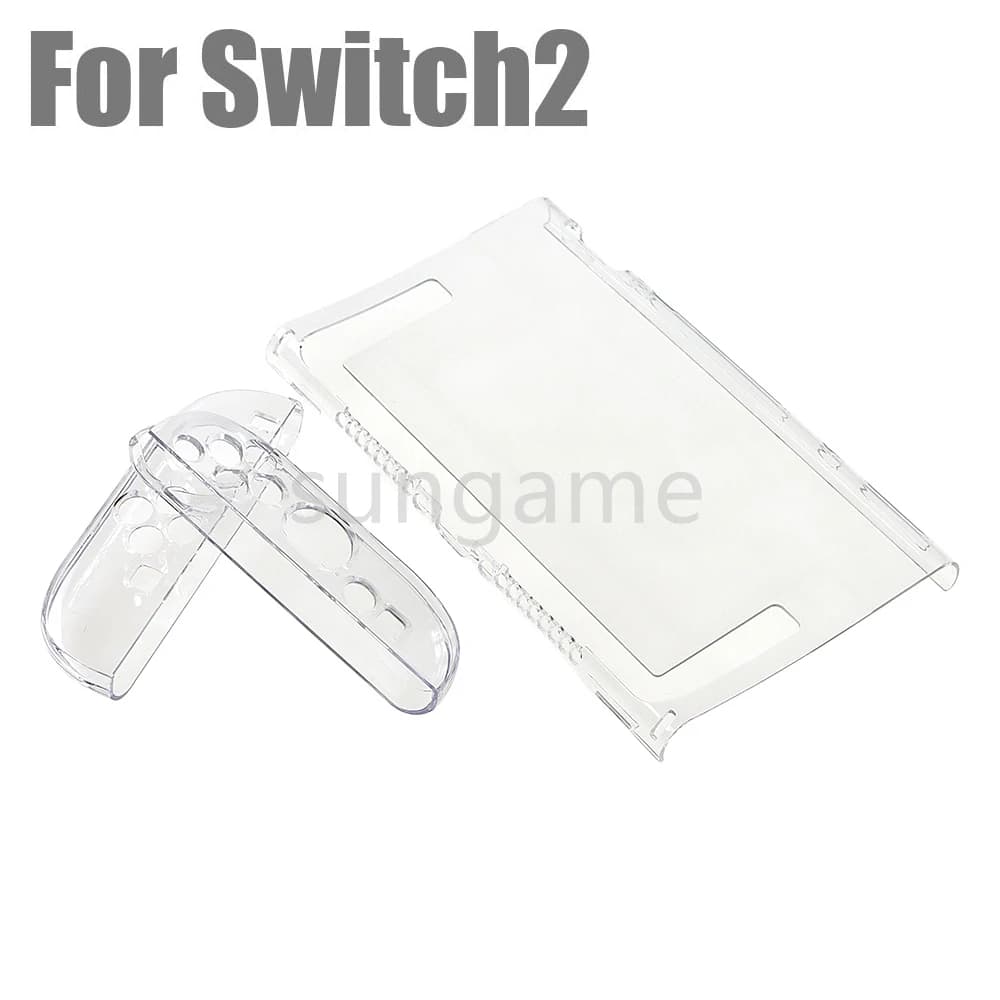 1set Crystal Hard Case Protective Cover Shell For Nintendo Switch 2 Controller Transparent Crystal Case For NS2 Accessories