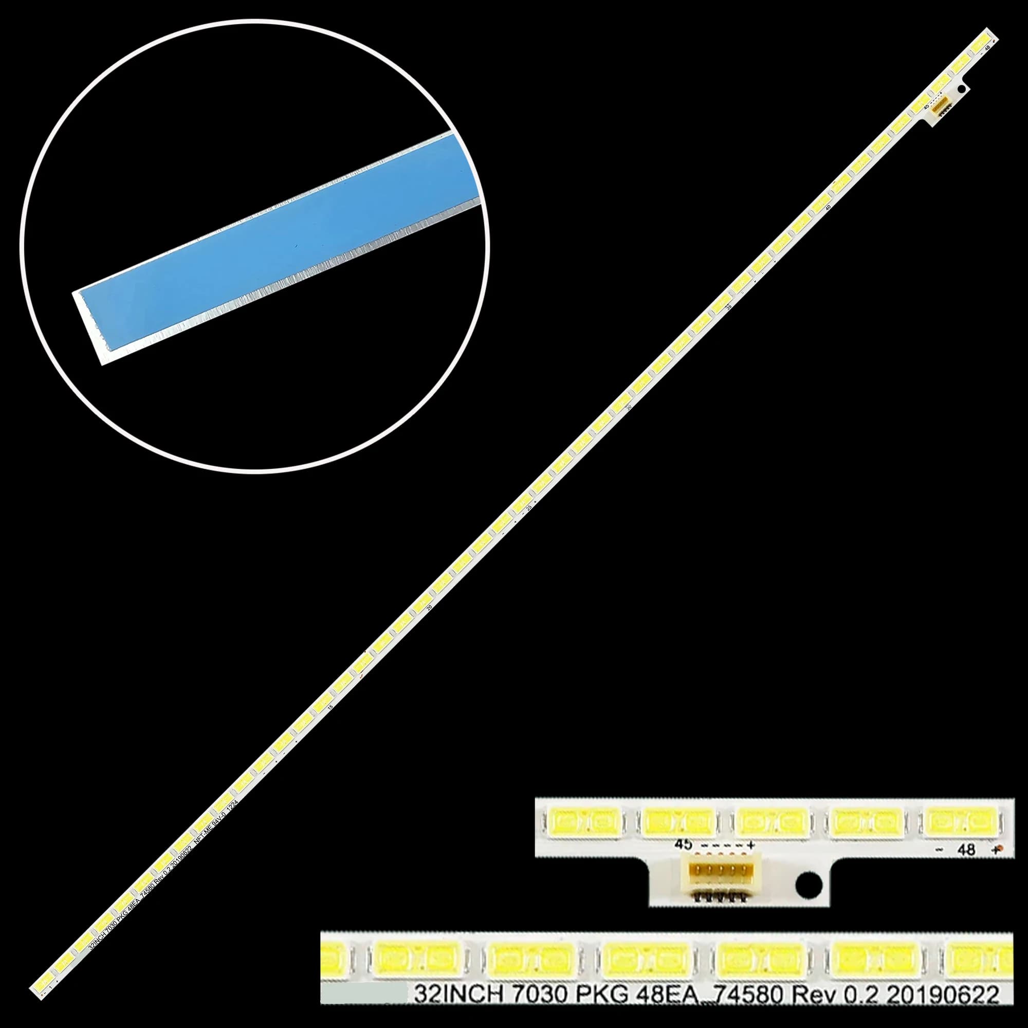 Striscia LED per 32 pollici 7030PKG 48EA_74580 Rev 0.2 20111025 T320HVN01.2 T320HVN01.5 320TA01 T320HVN01.0 320TA0I 32PFL3517H/12
