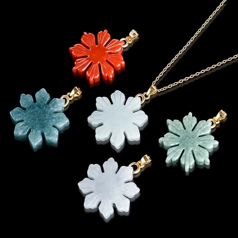 Natural A-grade Burma Jade Sunflower Charms S925 Silver Button Head Bean Seed Jadeite pendant jewelry gift from woman Drop Ship