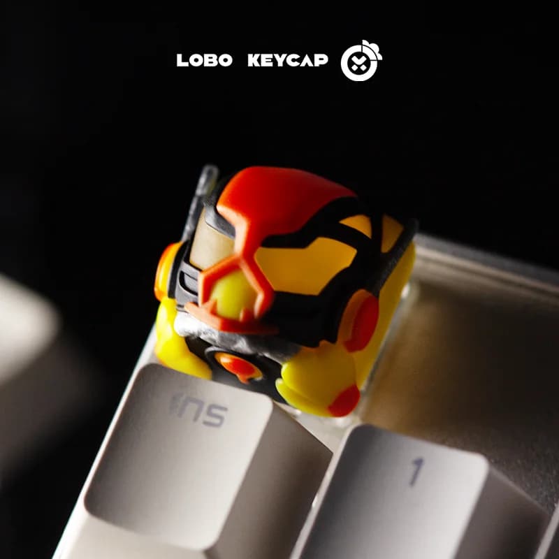 Tasto ESC Personalizzato Anime per Tastiera Meccanica Traslucida LOBO Kamen Rider, Sostituzione Singola per Giocatori e Fan di Anime
