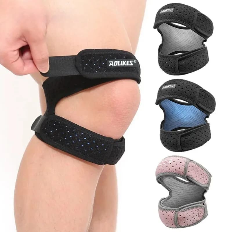 1 pz regolabile rotuleo cinturino per ginocchio supporto per ginocchiera per corsa artrite maglione tennis basket sollievo dal dolore al ginocchio