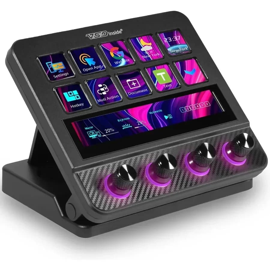 Macro Pad Streaming Deck Stream Controller Soundboard Tasti programmabili Tasti USB Tastiera di scelta rapida per Gamer Streamer Audio M